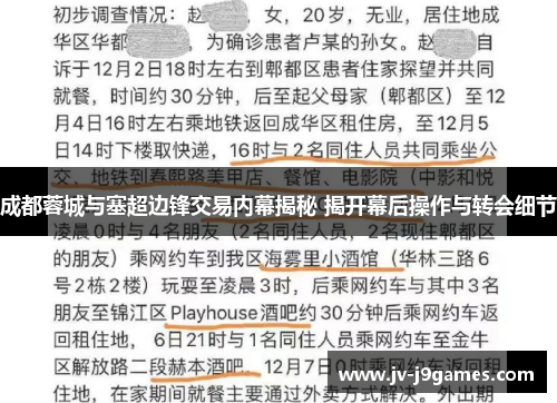 成都蓉城与塞超边锋交易内幕揭秘 揭开幕后操作与转会细节